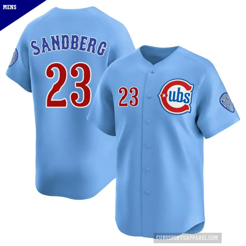 Men's No.23 Ryne Sandberg Chicago Cubs Royal Limited 2nd Alternate Jersey
