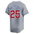 Men's No.25 Moises Ballesteros Chicago Cubs Gray Limited Road Jersey