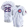 Men's No.25 Moises Ballesteros Chicago Cubs White Limited Home Jersey
