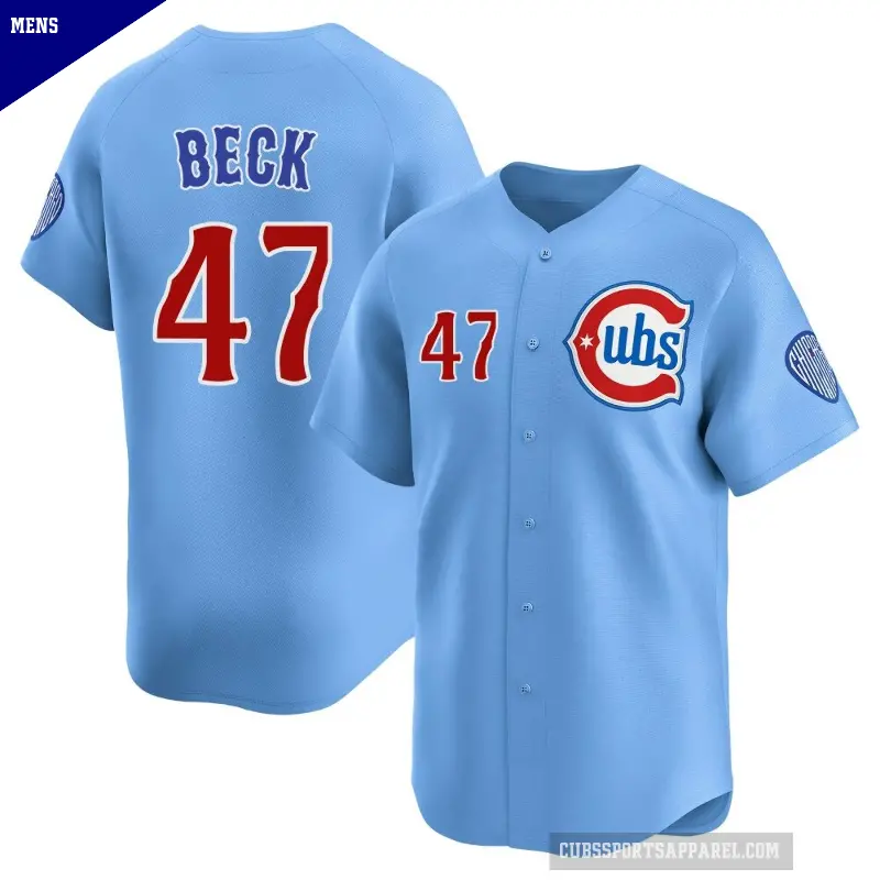 Men's No.47 Rod Beck Chicago Cubs Royal Limited 2nd Alternate Jersey