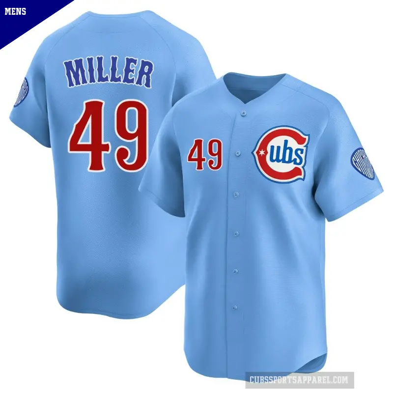 Men's No.49 Tyson Miller Chicago Cubs Royal Limited 2nd Alternate Jersey