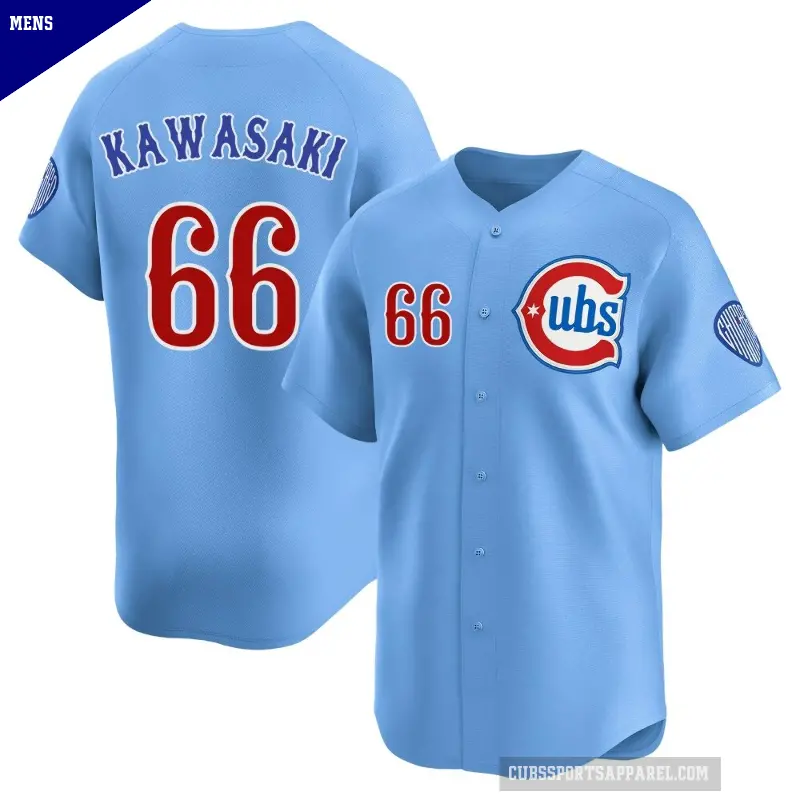 Men's No.66 Munenori Kawasaki Chicago Cubs Royal Limited 2nd Alternate Jersey