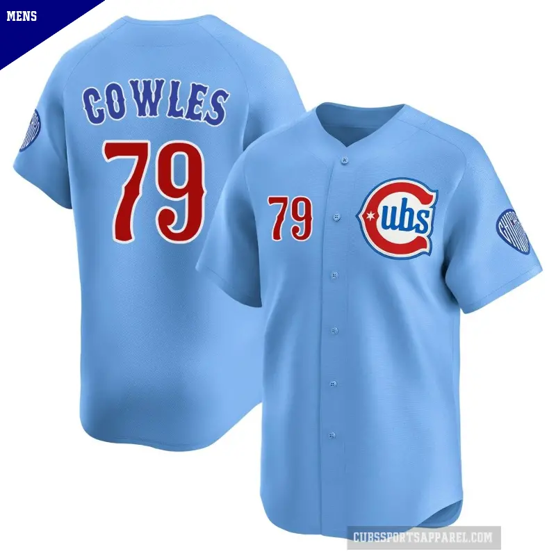 Men's No.79 Benjamin Cowles Chicago Cubs Royal Limited 2nd Alternate Jersey