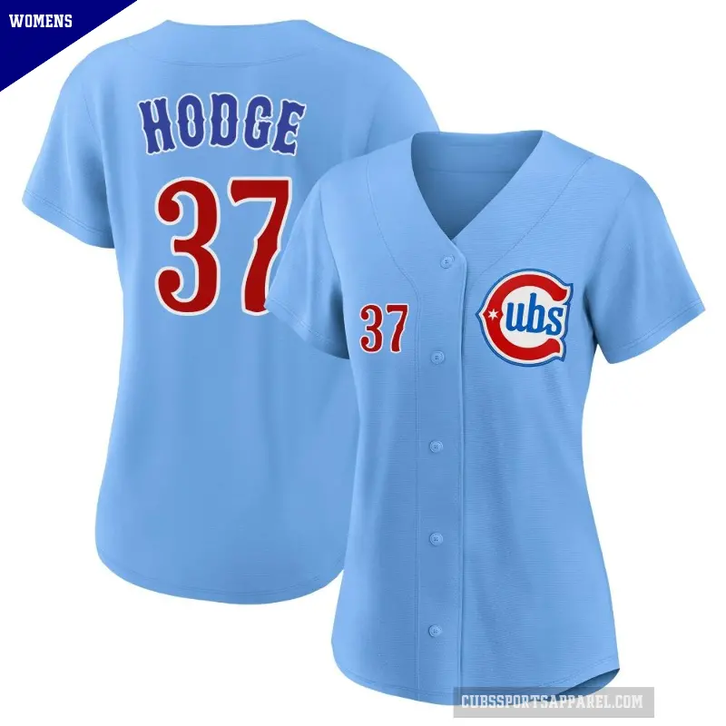 Women's No.37 Porter Hodge Chicago Cubs Royal Limited 2nd Alternate Jersey