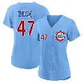 Women's No.47 Rod Beck Chicago Cubs Royal Limited 2nd Alternate Jersey