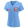 Women's No.47 Rod Beck Chicago Cubs Royal Limited 2nd Alternate Jersey