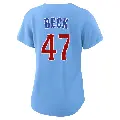 Women's No.47 Rod Beck Chicago Cubs Royal Limited 2nd Alternate Jersey