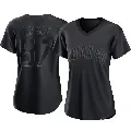 Women's No.57 Brooks Kriske Chicago Cubs Black Authentic Pitch Fashion Jersey