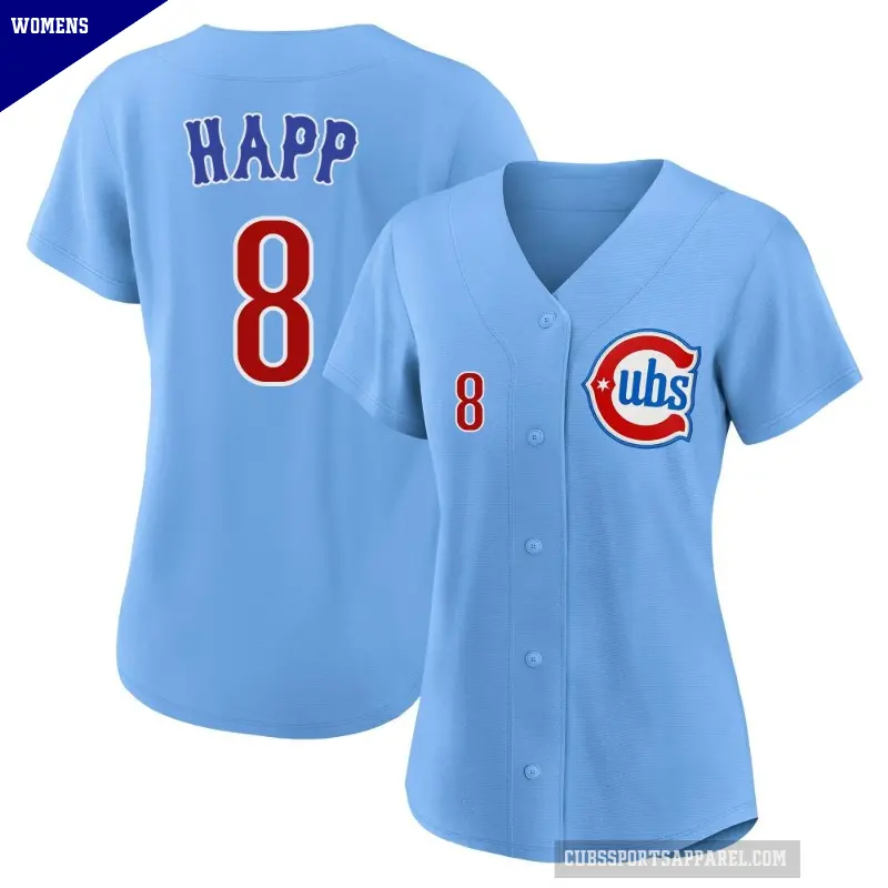 Women's No.8 Ian Happ Chicago Cubs Royal Limited 2nd Alternate Jersey