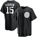 Youth No.15 Brandon Morrow Chicago Cubs Black/White Replica Jersey