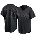 Youth No.25 Moises Ballesteros Chicago Cubs Black Replica Pitch Fashion Jersey