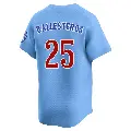 Youth No.25 Moises Ballesteros Chicago Cubs Royal Limited 2nd Alternate Jersey