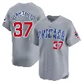 Youth No.37 Michael Hermosillo Chicago Cubs Gray Limited Road Jersey