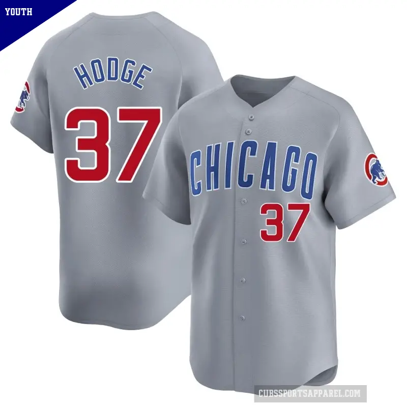 Youth No.37 Porter Hodge Chicago Cubs Gray Limited Road Jersey