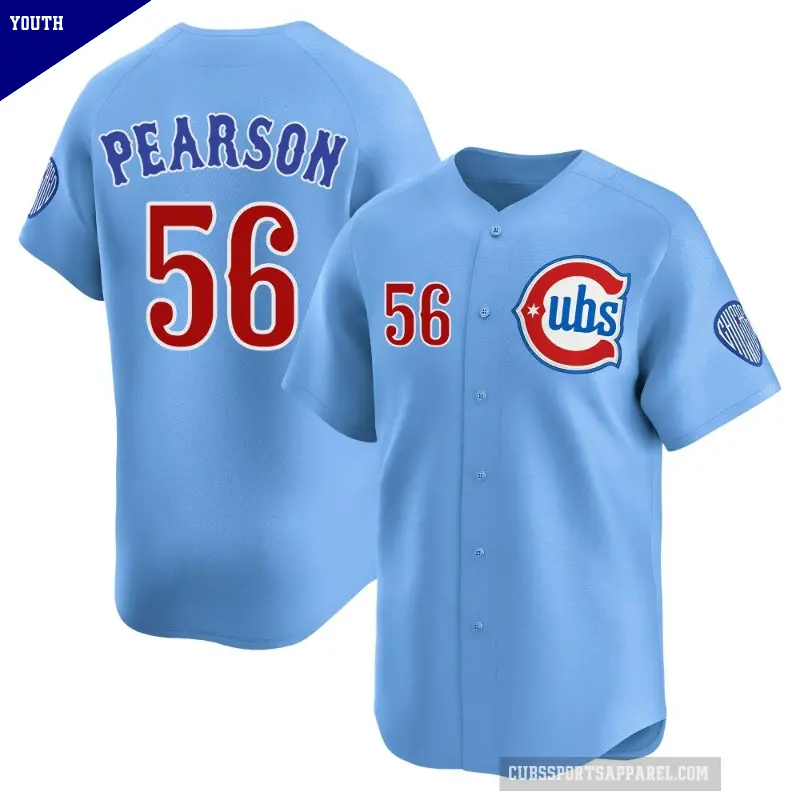 Youth No.56 Nate Pearson Chicago Cubs Royal Limited 2nd Alternate Jersey